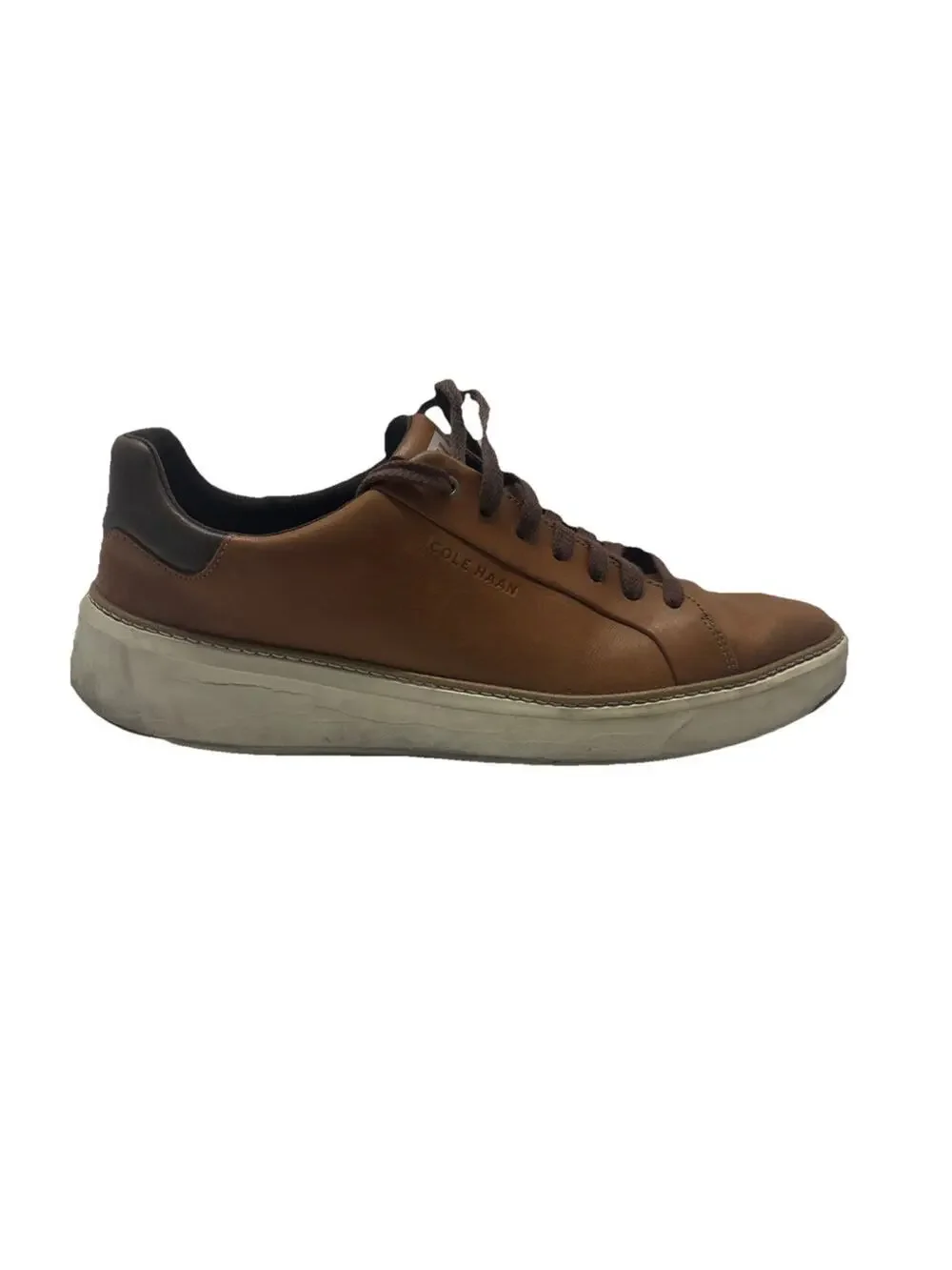 Cole Haan Grand360 Men's 10.5 Brown Leather Perforated Sneakers C39793